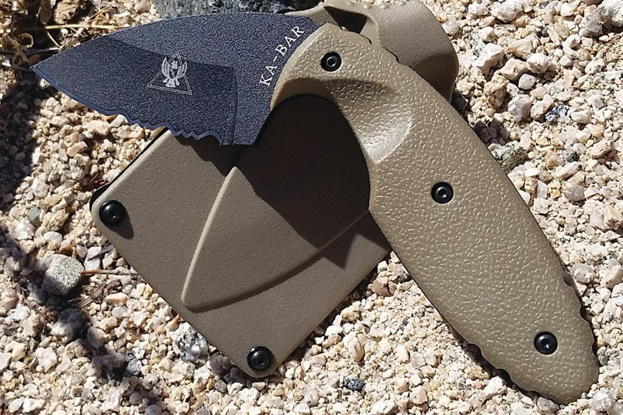 Original TDI Knife, Half-Serrated, Coyote Handle