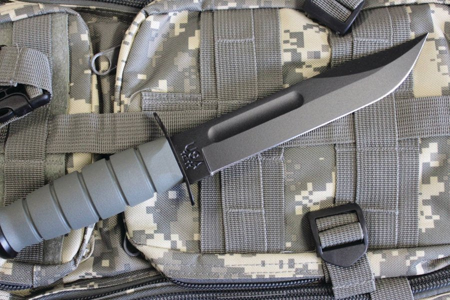 Full Size Foliage Green Ka-Bar, Hard Plastic Sheath – CC Military