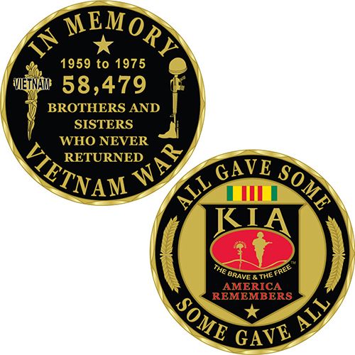CHALLENGE COIN-KIA,Vietnam In Memory