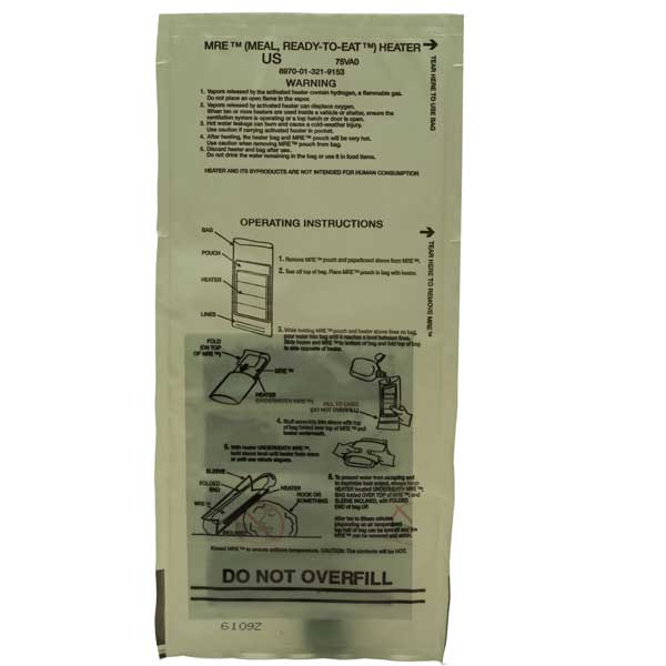 MRE STAR Case of 12 Single Complete MRE Meals – Standard Variety with Heaters