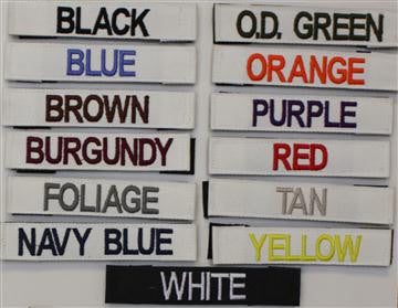 Name Tapes x2 - Custom - Solid Colors With Velcro