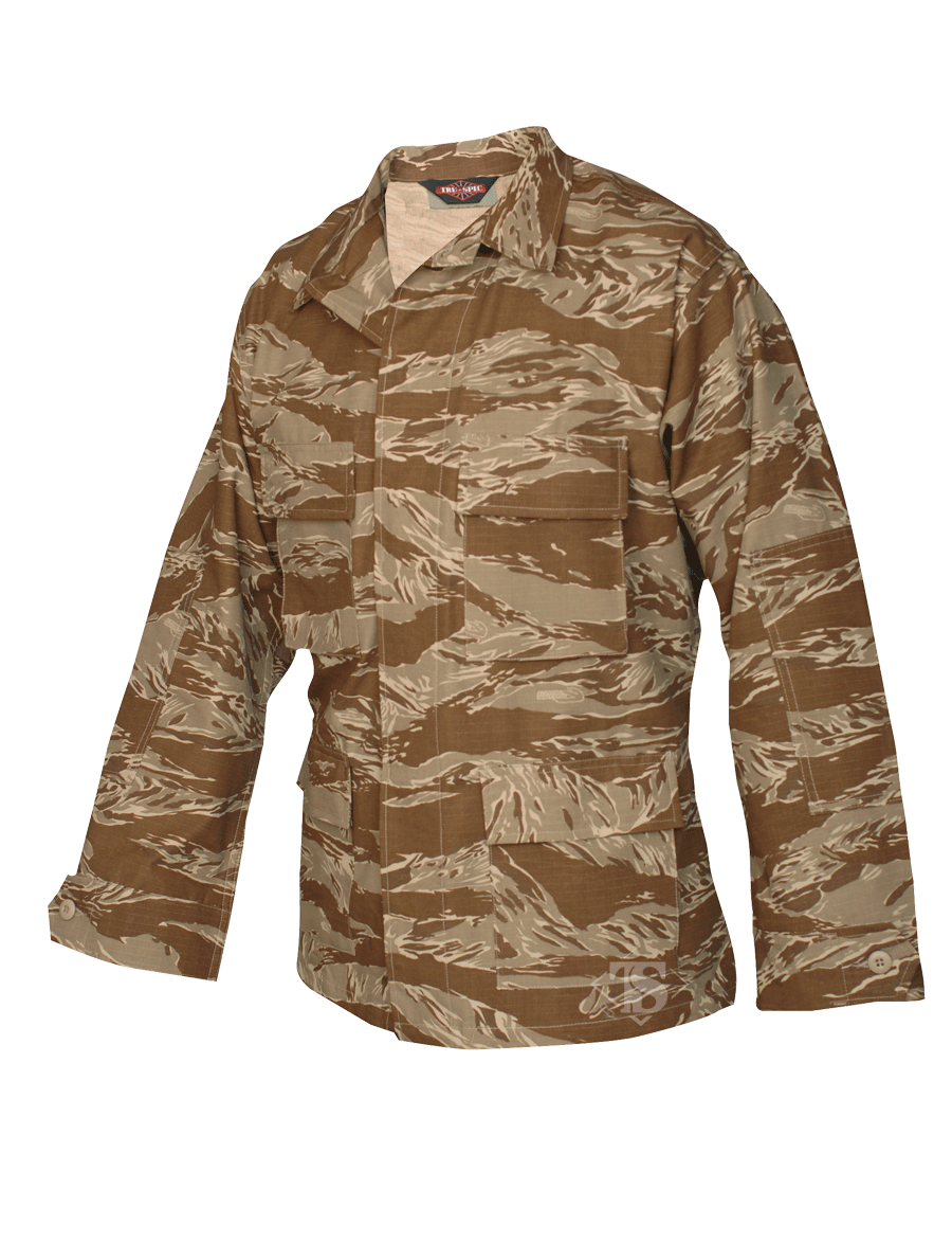 JKT, ORIGINAL DESERT TIGER STRIPE RIP STOP BDU