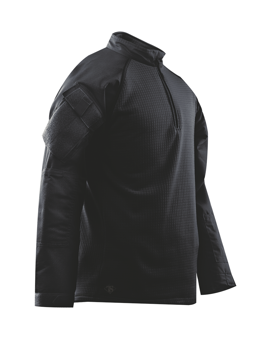 *T.R.U.® 1/4 ZIP COLD WEATHER COMBAT SHIRT- Black (2588)