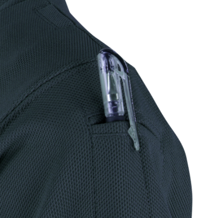 The Condor Performance Polo is our re-vamped on duty essential. The fabric is now knitted polyester that is treated to help wick more moisture and constructed to allow for better ventilation. The PTP holds true to its signature features such as the dual pen pockets, and microphone and sunglass clips