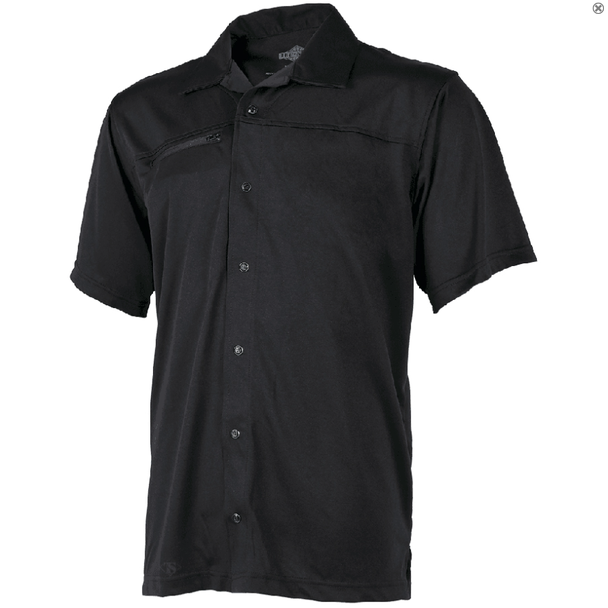 *MEN’S 24-7 SERIES® ECO TEC KNIT CAMP SHIRT- Black (1456)