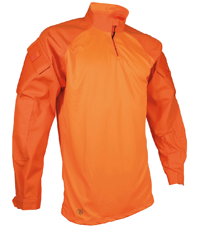 *T.R.U.® 1/4 ZIP COMBAT SHIRT- HiViz Orange (2597)