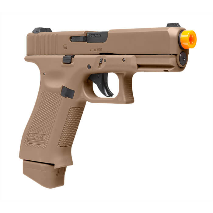 GLOCK G19X CO2 6MM AIRSOFT PISTOL COYOTE : ELITE FORCE – CC