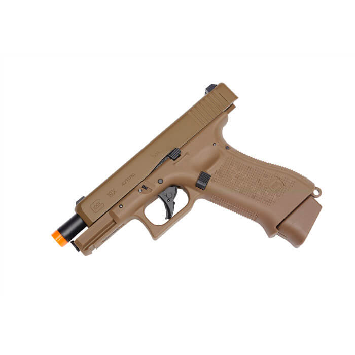 GLOCK G19X CO2 6MM AIRSOFT PISTOL COYOTE : ELITE FORCE