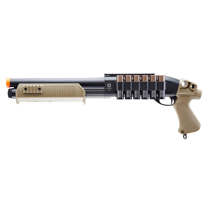 TACTICAL FORCE TRI-SHOT SHOTGUN-6MM-BLACK/TAN