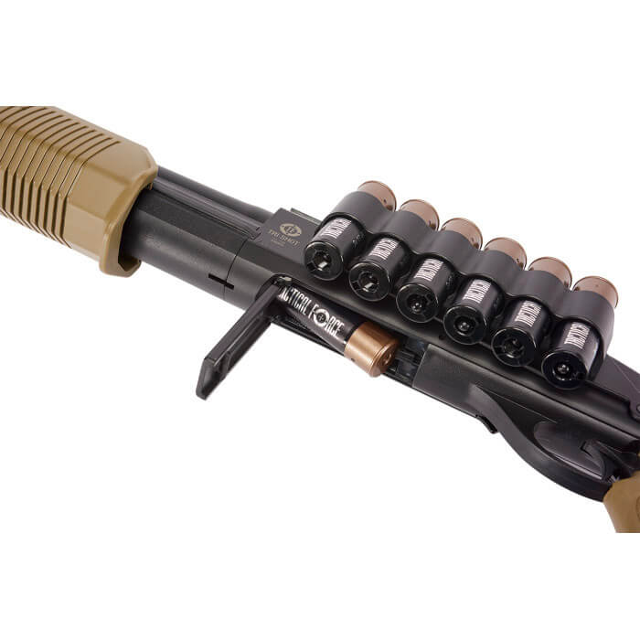 TACTICAL FORCE TRI-SHOT SHOTGUN-6MM-BLACK/TAN