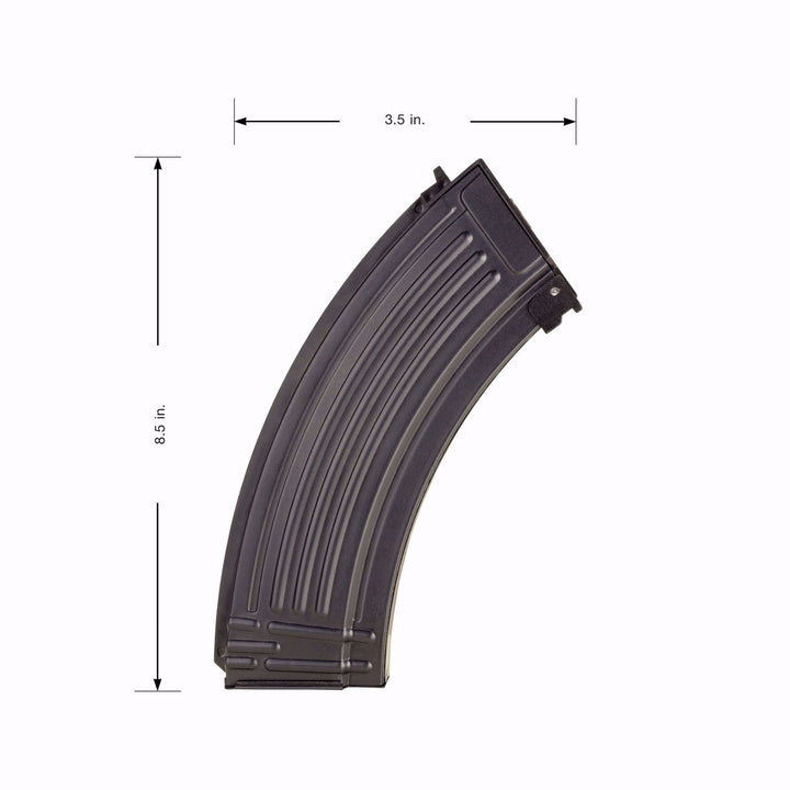 E&L 47 MID CAP METAL MAG-120 RDS-BLACK (EL-1101-06-B)