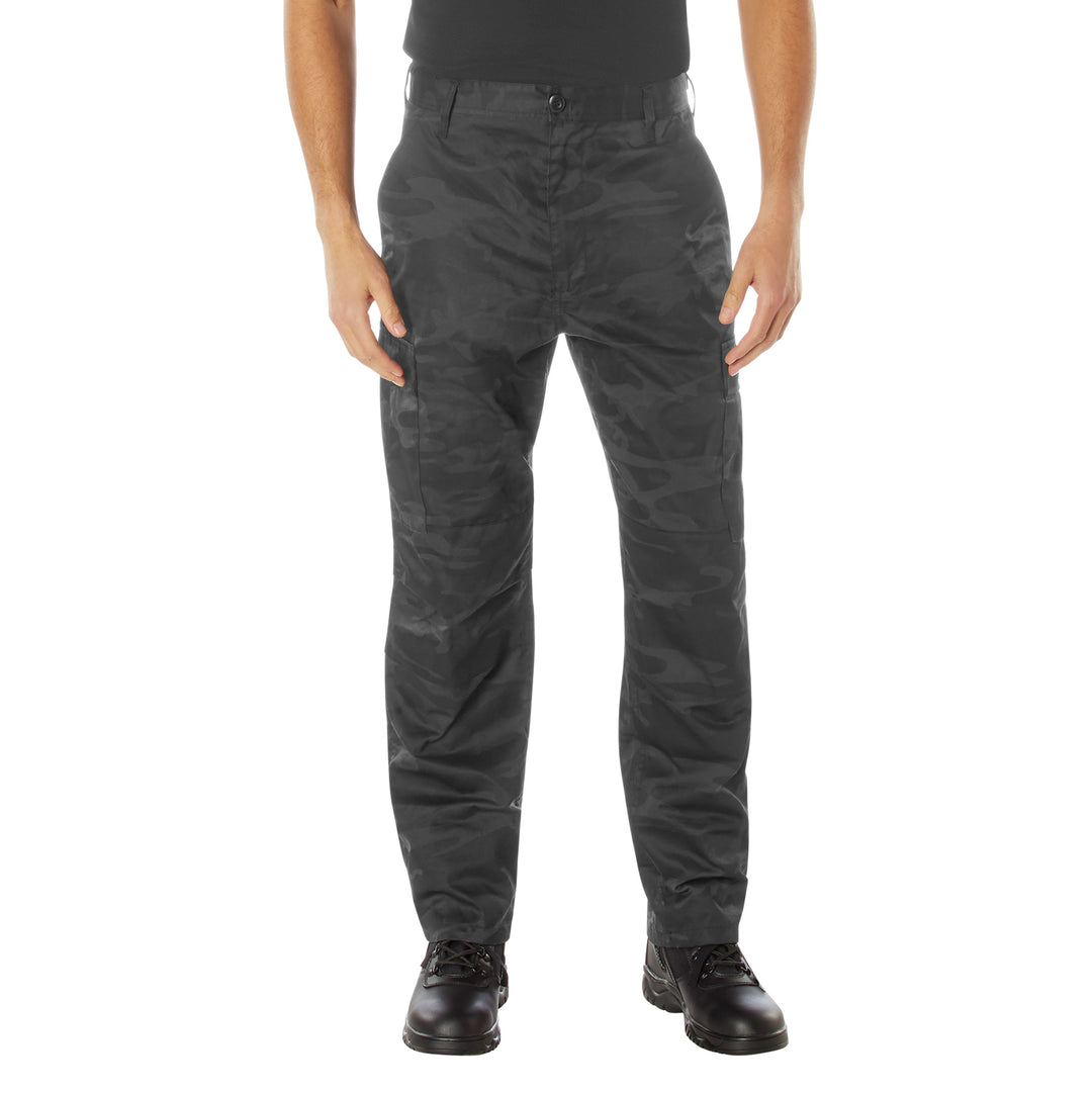 Rothco Tactical Midnight Black Camo BDU Pants