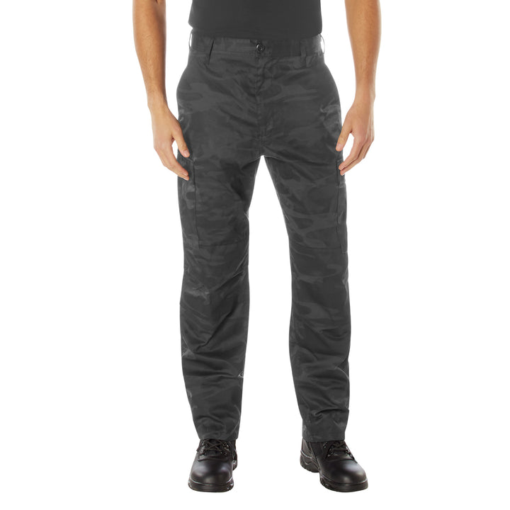 Rothco Tactical Midnight Black Camo BDU Pants