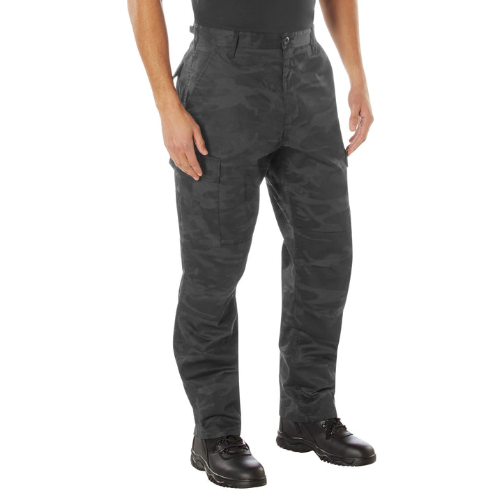 Rothco Tactical Midnight Black Camo BDU Pants