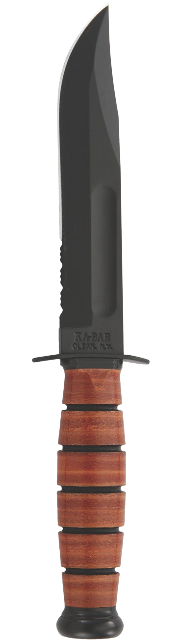 KA-BAR® USMC Short, Serrated, Leather Sheath