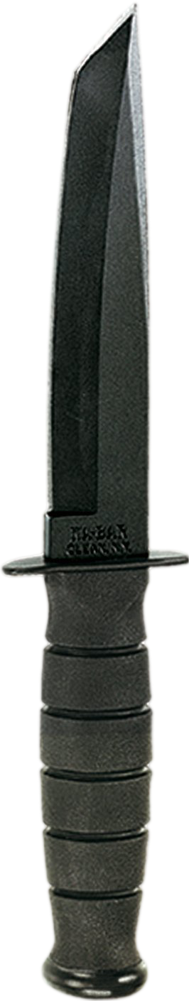 Short Tanto Ka-Bar (Straight Edge, Leather Sheath) 1254