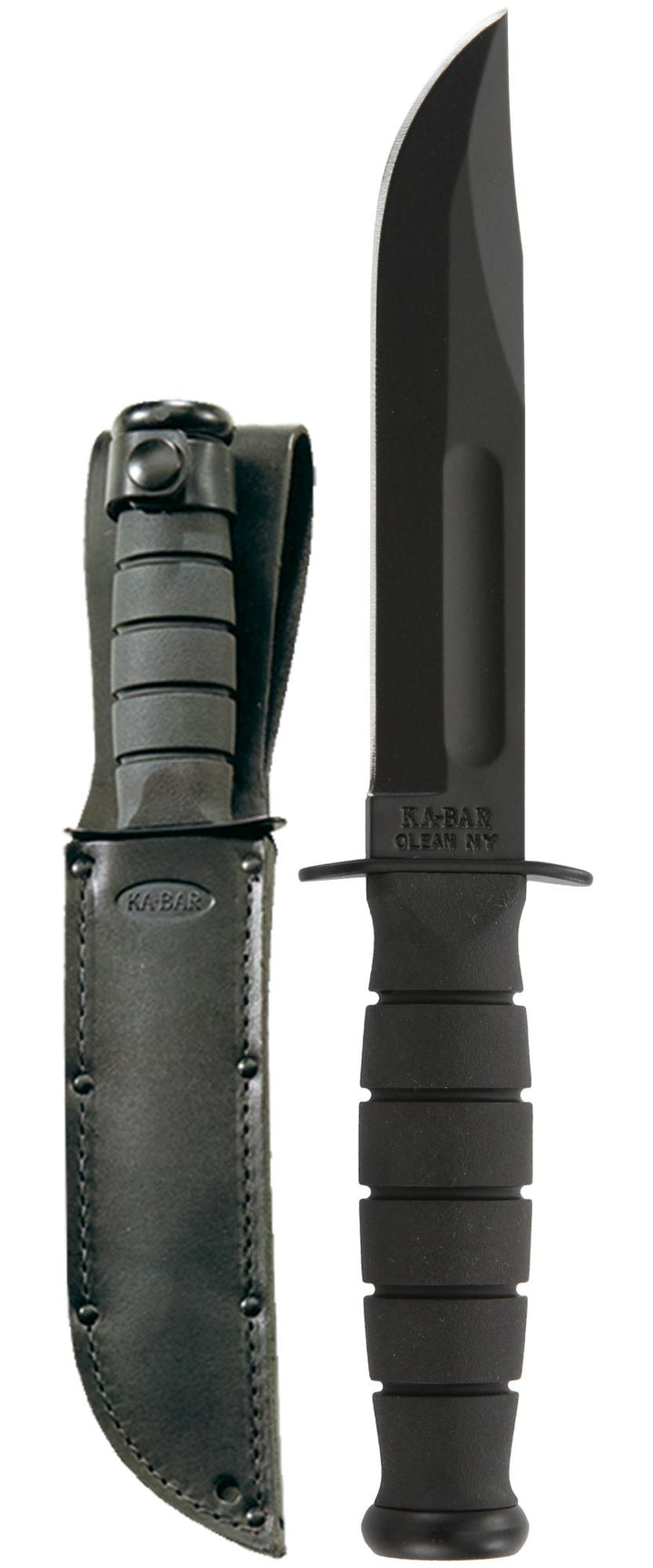 Short KA-BAR® 1256 ( Leather Sheath , Straight Blade )