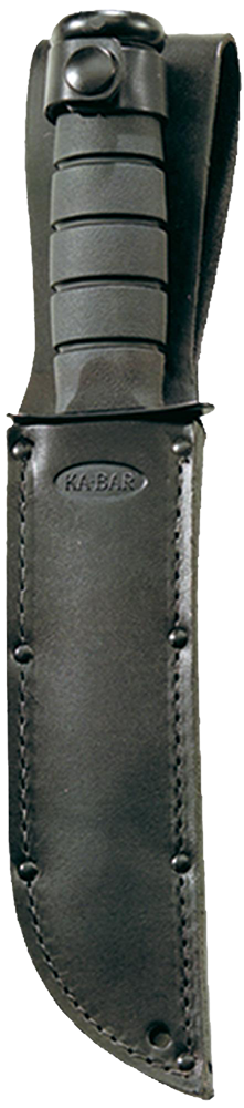 Short KA-BAR® 1256 ( Leather Sheath , Straight Blade )