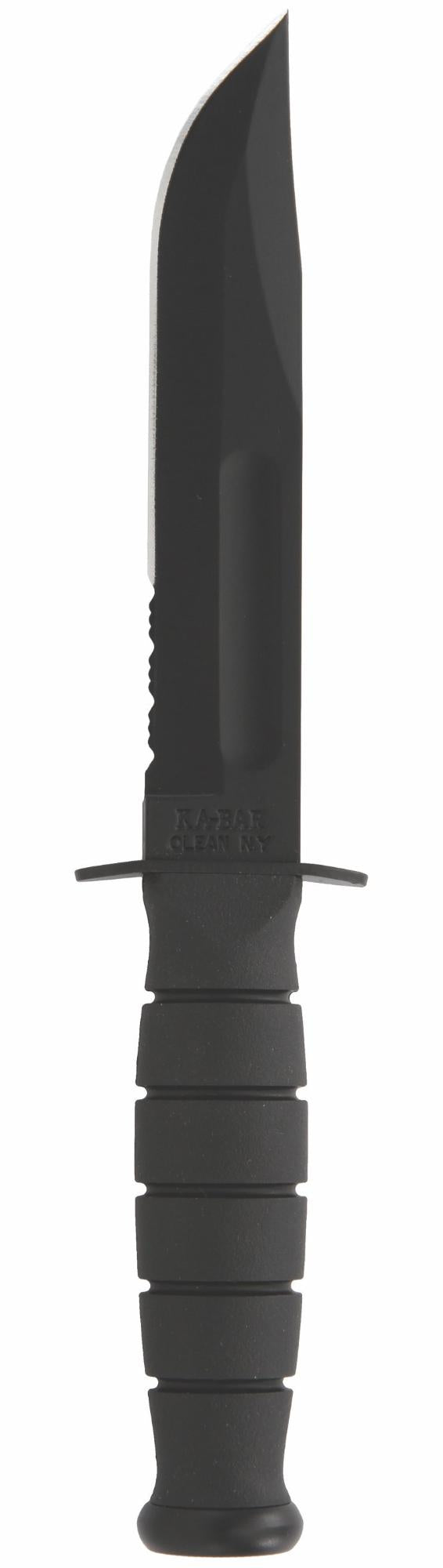 Short KA-BAR®, (Serrated Blade, Hard Plastic Sheath) 1259