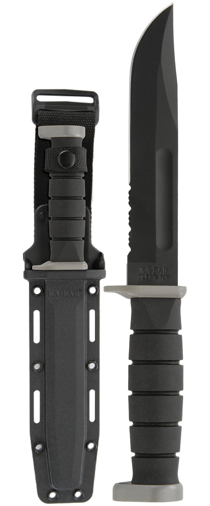 Ka-Bar D2 Extreme ( Serrated ) ( Black Hard Plastic )