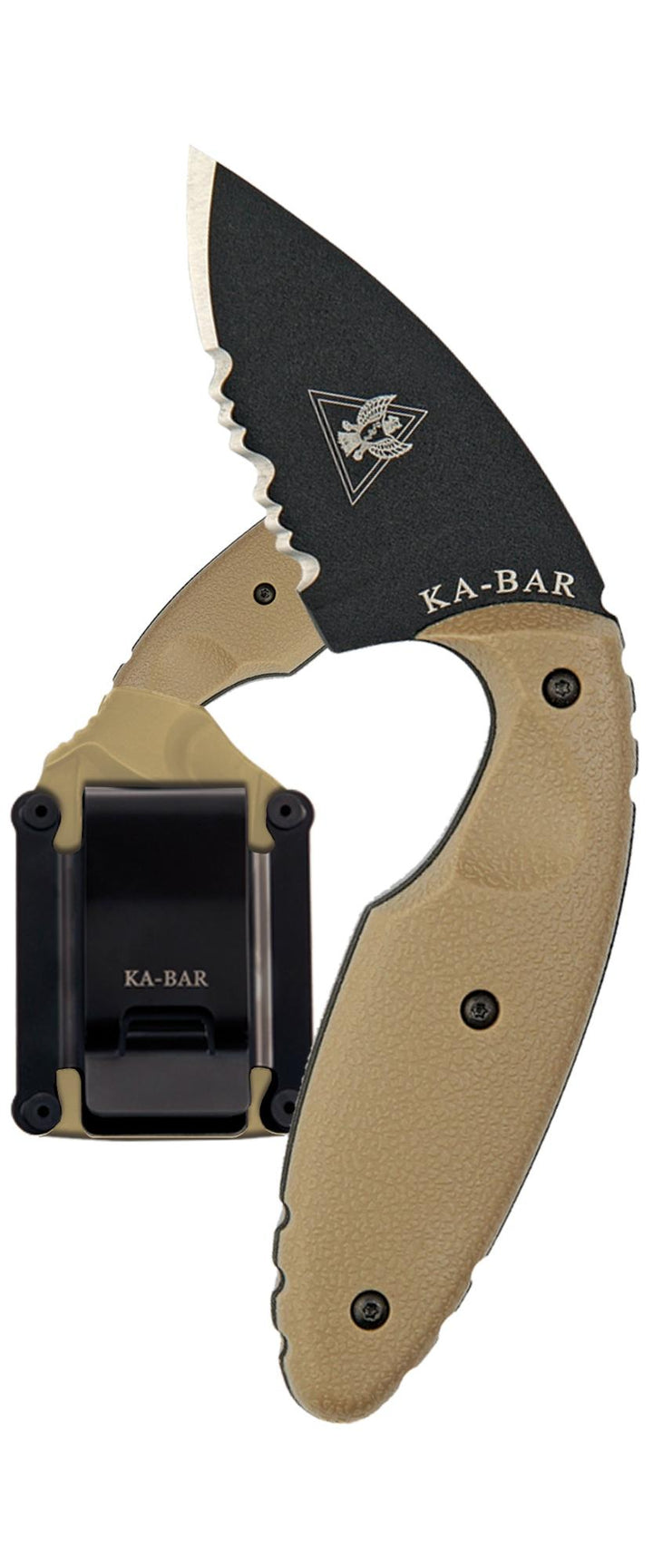 Original TDI Knife, Half-Serrated, Coyote Handle