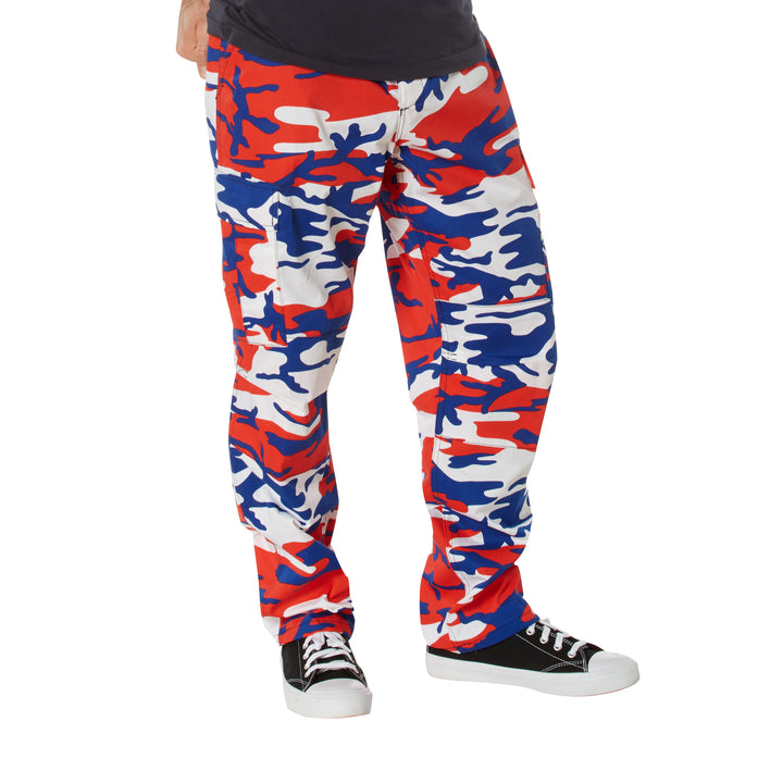 Rothco Tactical Red, White & Blue Camo BDU Pants