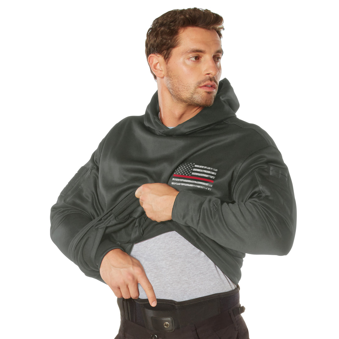 Rothco Concealed Carry Thin Red Line Hoodie