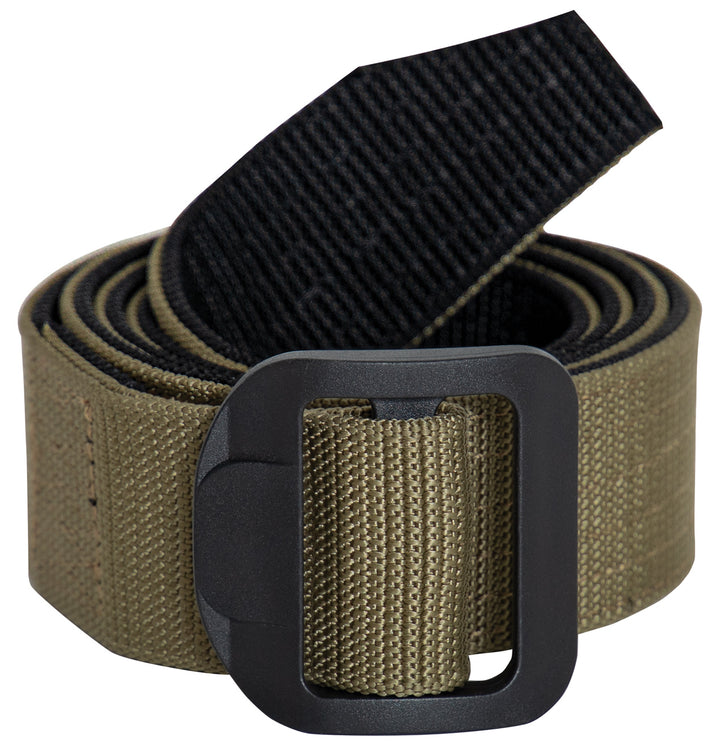 Rothco Reversable Airport Friendly Riggers Belt - Black / Coyote