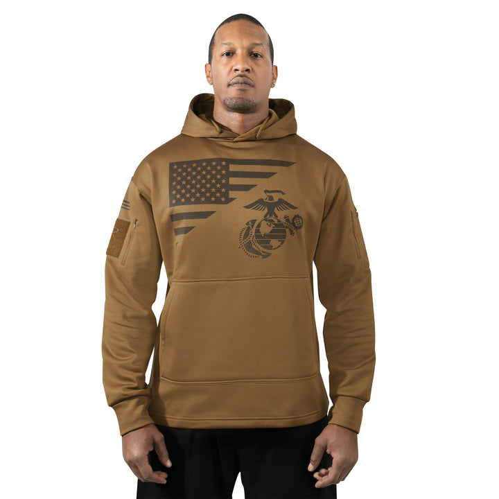 Rothco US Flag / USMC Eagle, Globe & Anchor Concealed Carry Hoodie