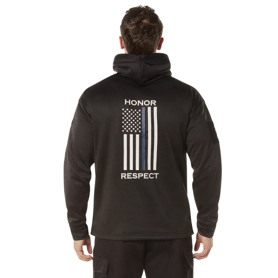 Rothco Honor And Respect Thin Blue Line Concealed Carry Hoodie