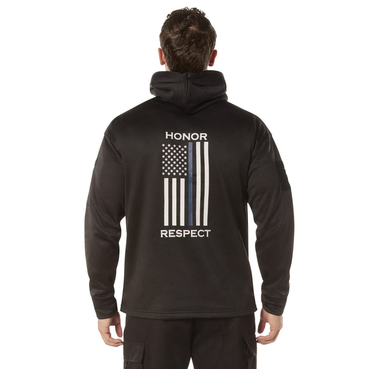 Rothco Honor And Respect Thin Blue Line Concealed Carry Hoodie