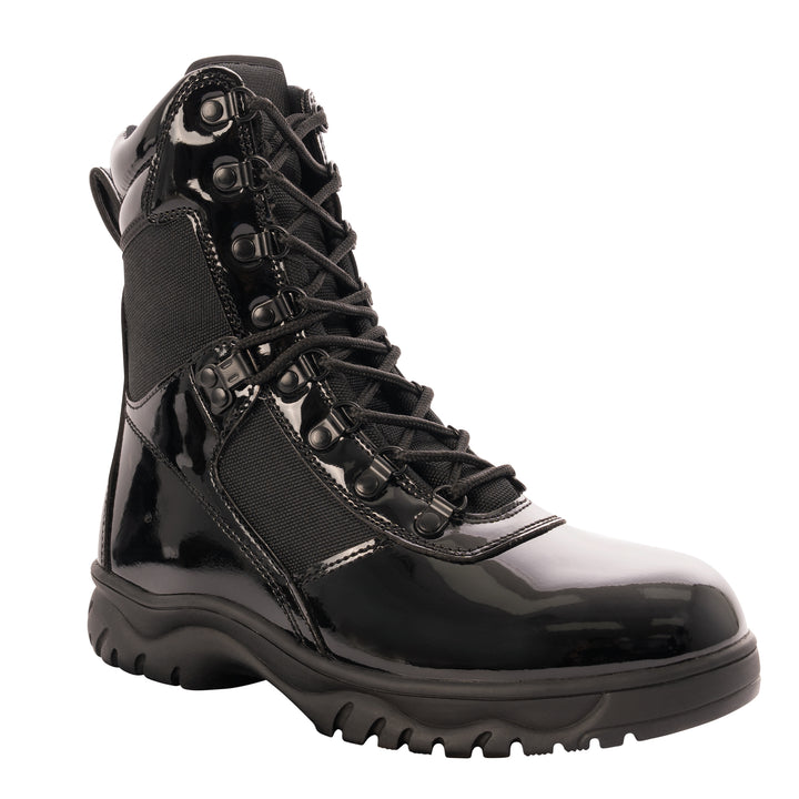 Rothco Forced Entry High-Gloss Tactical Boot W/ Side Zipper