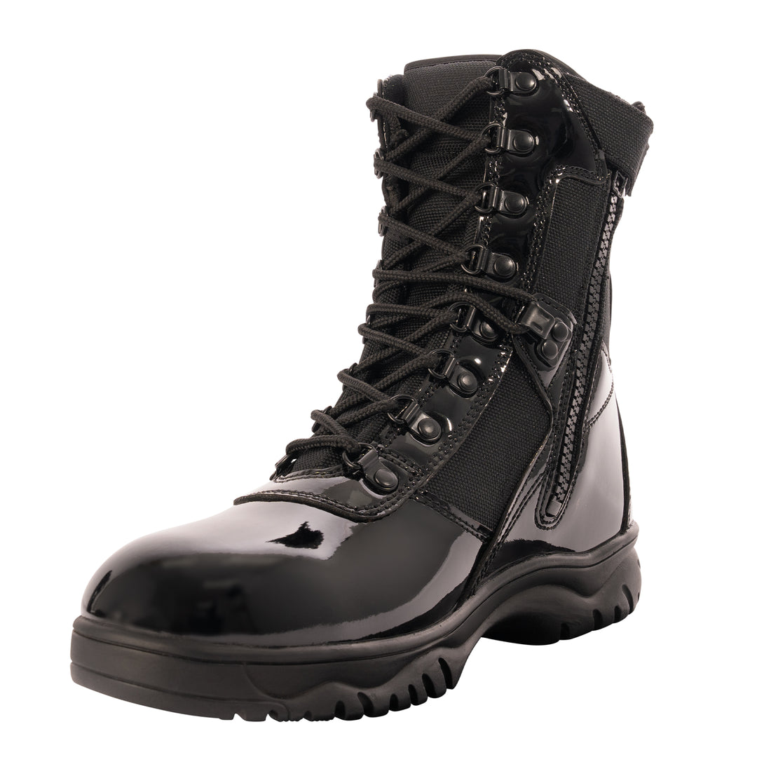 Rothco Forced Entry High-Gloss Tactical Boot W/ Side Zipper