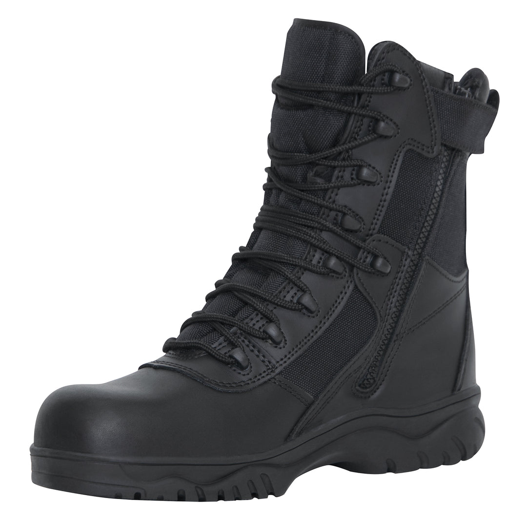 Rothco Forced Entry Tactical Boot W/ Side Zipper & Composite Toe - 8 inch