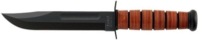 US NAVY KA-BAR®, (Straight Edge, Leather Sheath)