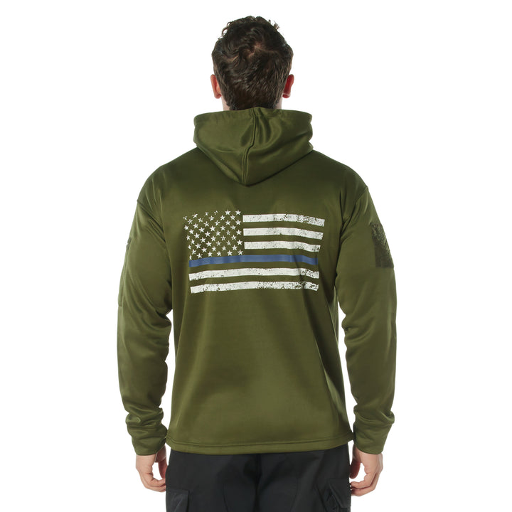 Rothco Concealed Carry Thin Blue Line Hoodie