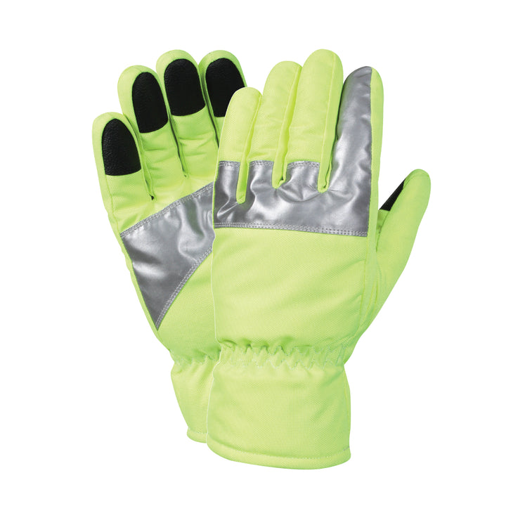 Rothco Safety Green Gloves W/ Reflective Tape