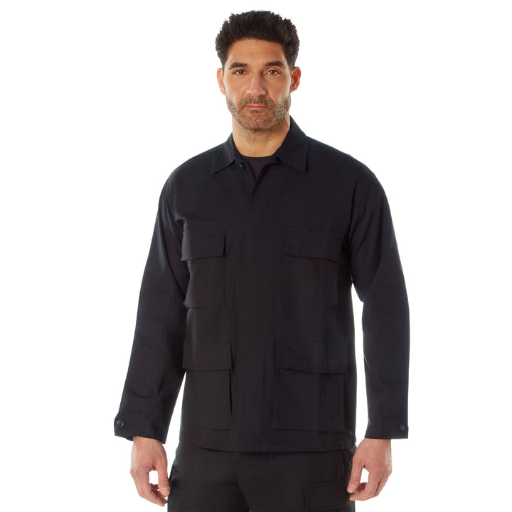 Rothco Tactical Black Rip-Stop BDU Shirt