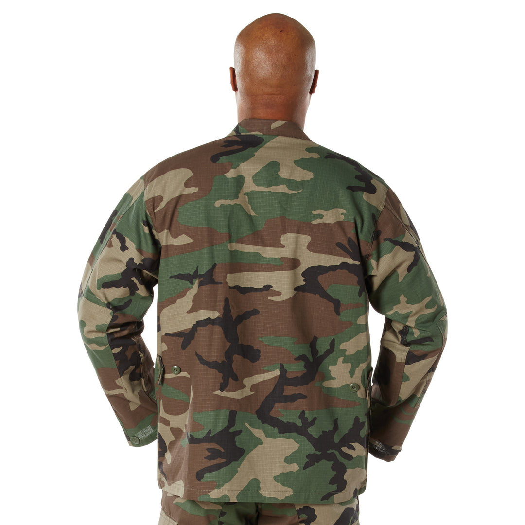 Rothco Tactical Woodland Camo Rip-Stop BDU Shirt