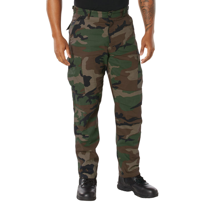 Rothco Tactical Woodland Camo Rip-Stop BDU Pants