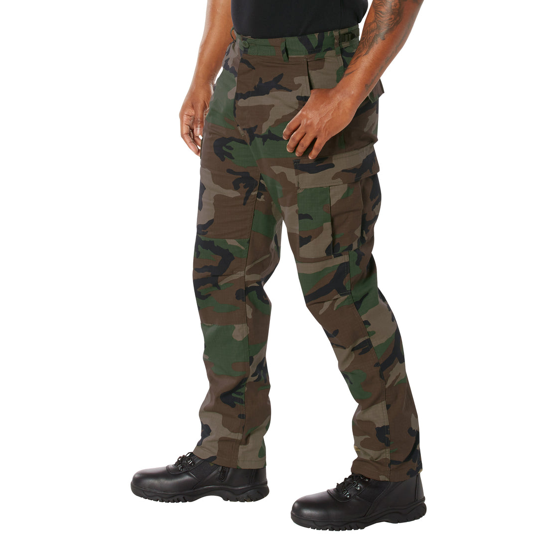 Rothco Tactical Woodland Camo Rip-Stop BDU Pants