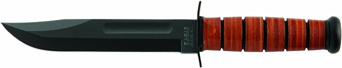 U.S. ARMY KA-BAR®, (Straight Edge, Leather Sheath)