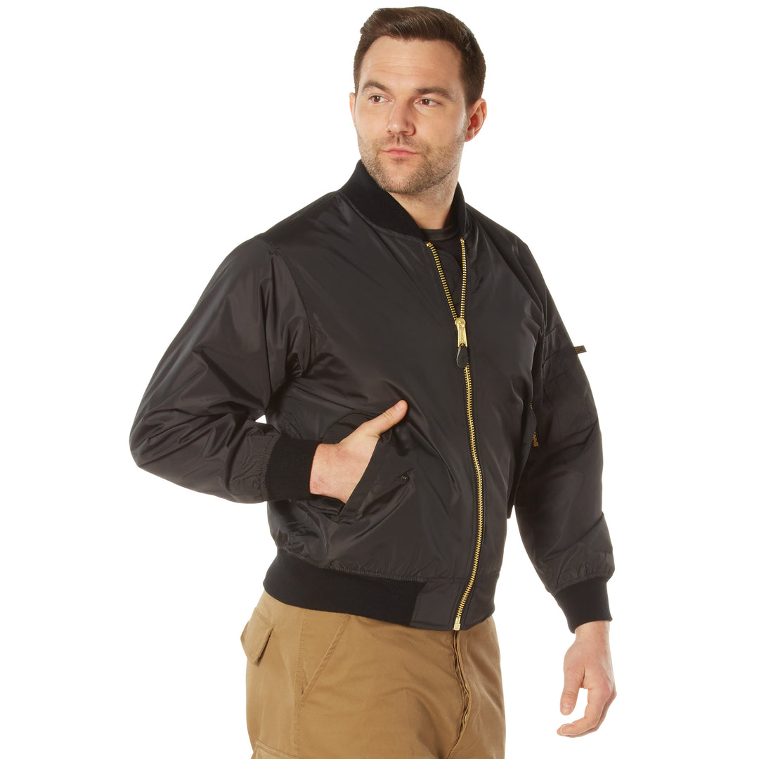 Rothco Lightweight Enhanced Nylon MA-1 Flight Jacket