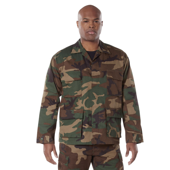 Rothco Twill Woodland Camo BDU Shirt