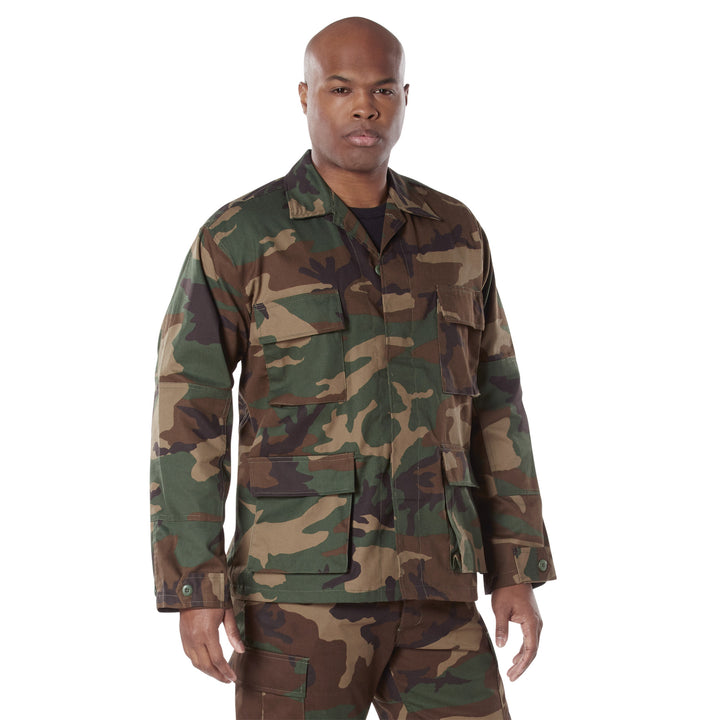 Rothco Twill Woodland Camo BDU Shirt