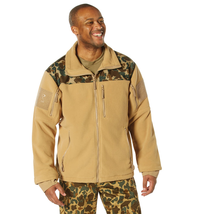 Rothco X Bear Archery Fred Bear Camo Spec Ops Tactical Fleece Jacket