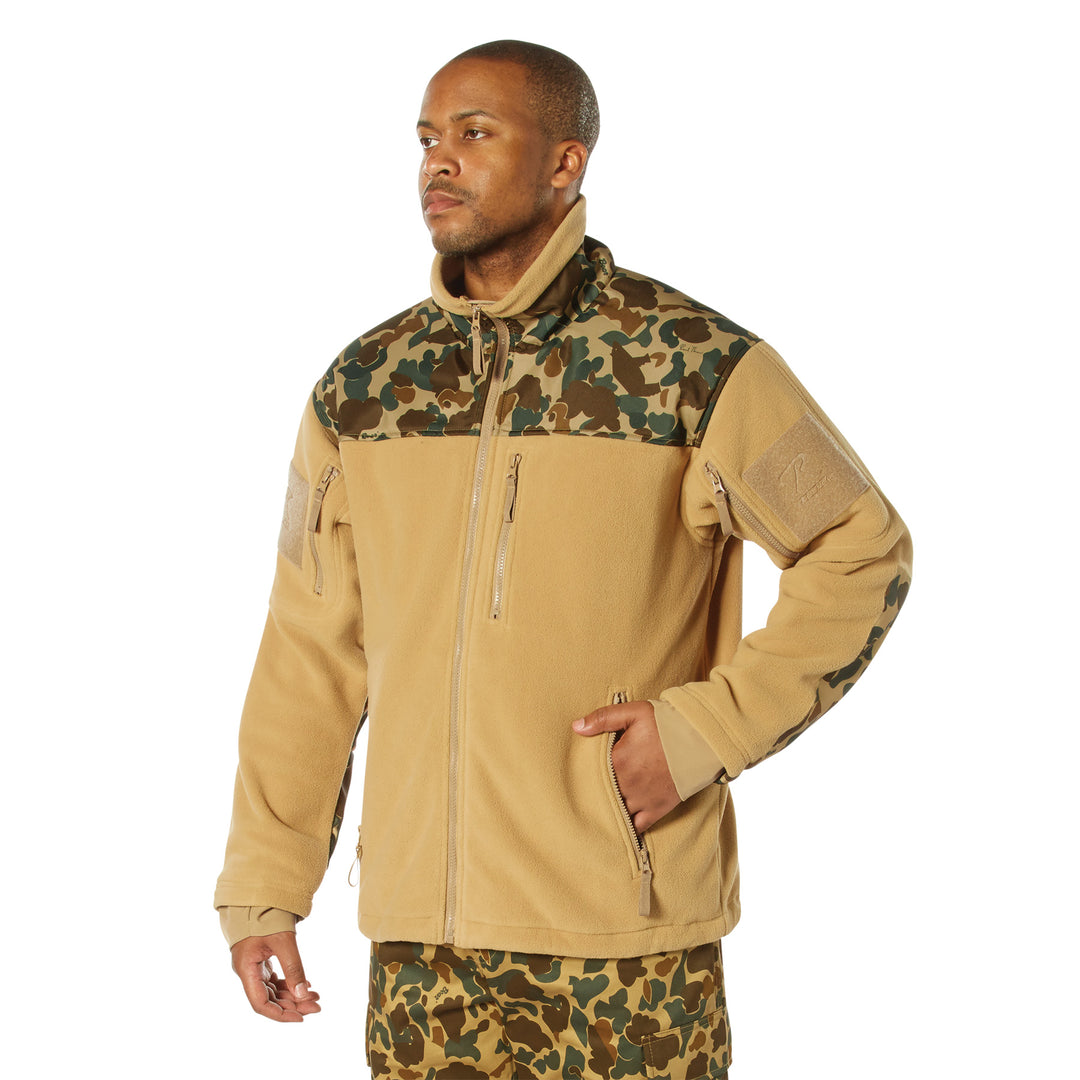 Rothco X Bear Archery Fred Bear Camo Spec Ops Tactical Fleece Jacket