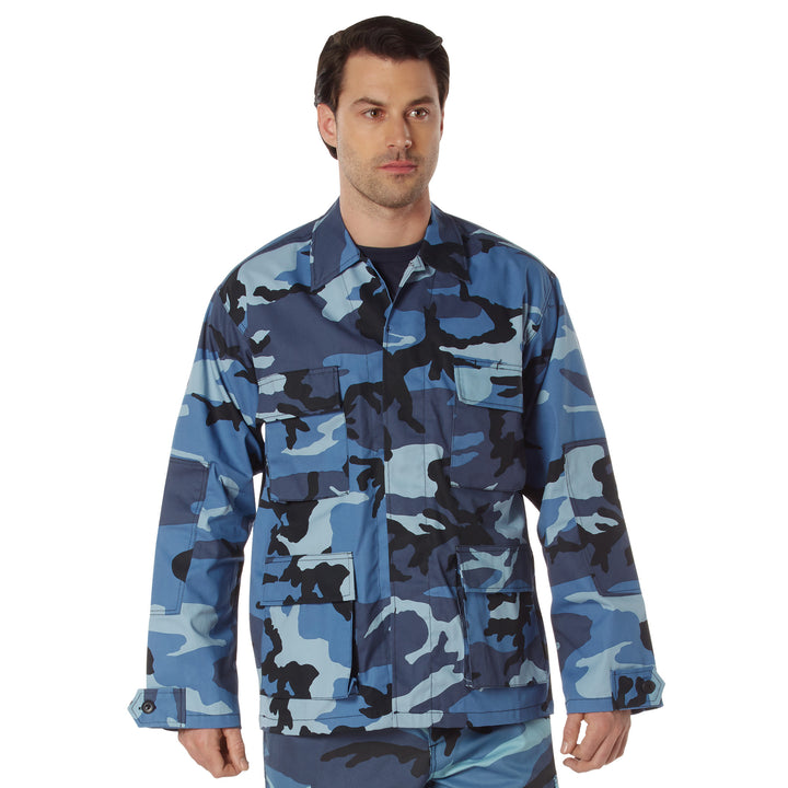 Rothco Twill Sky Blue Camo BDU Shirt