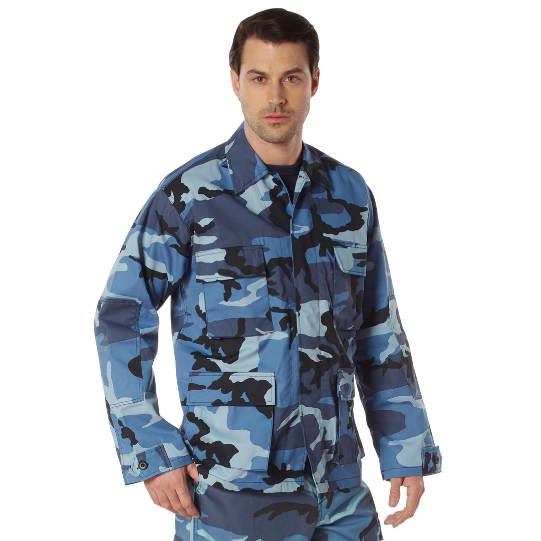 Rothco Twill Sky Blue Camo BDU Shirt