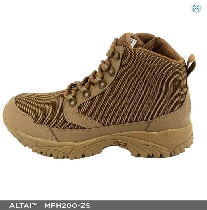 ALTAI™ 6″ Waterproof Brown Zip Up Hiking Boots (Model: MFH200-ZS)